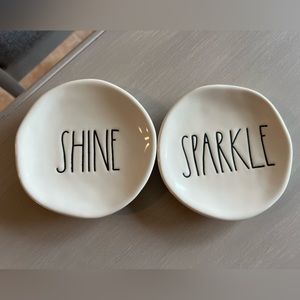 Rae Dunn tiny dishes set of 2